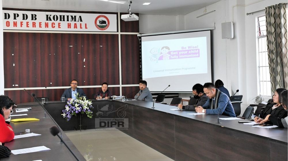 Kohima DPDB meeting presided over by DC and Vice Chairman of DPDB Kohima, Kumar Ramnikant IAS, on November 28. (DIPR Photo)